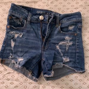 American eagle Distressed denim shorts